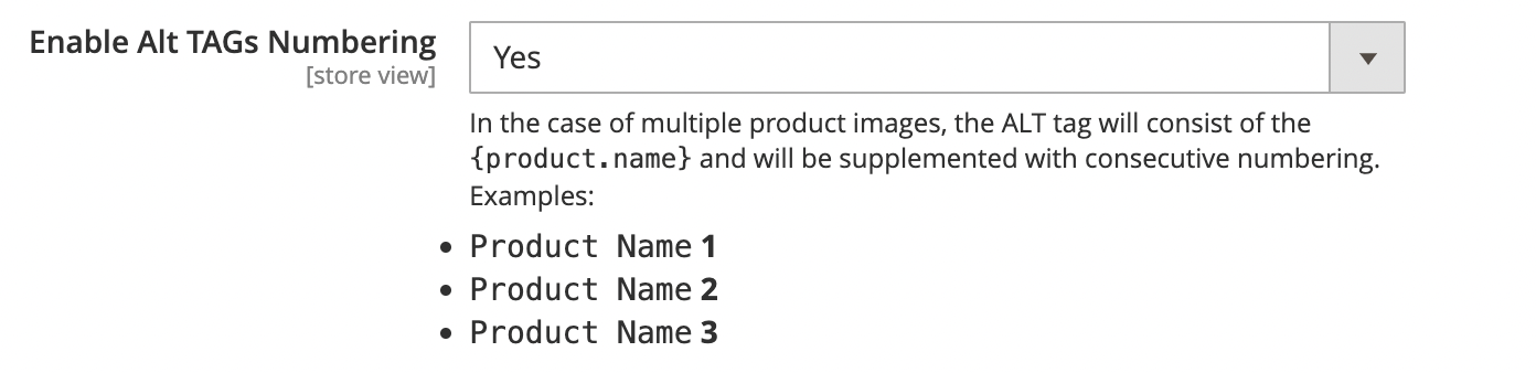 Dynamic Alt Tags Numbering